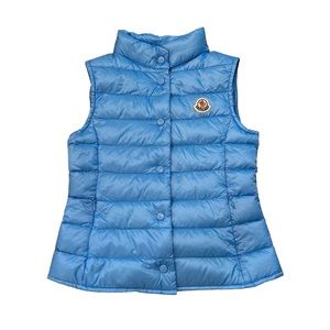 Authentic Luxury Brand Moncler Vest Jacket Kids Boys Girls Size 6 Baby Blue NWOT